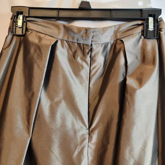 AIDAN MATTOX SIZE 2 FULLY LINED FORMAL MAXI SKIRT BRONZE METALLIC LUXURY GLAMOUR - Picture 6 of 9